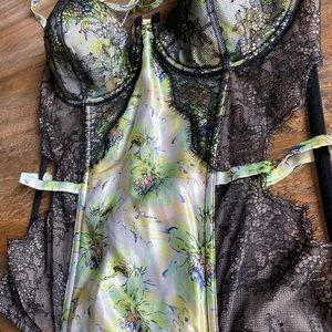 Victoria’s Secret Merry Widow corset and v-string